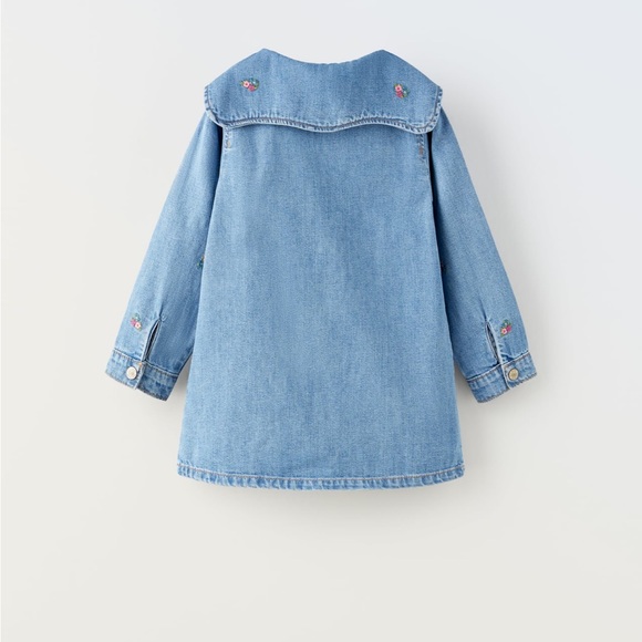 DENIM EMBROIDERED DRESS - Picture 2 of 3